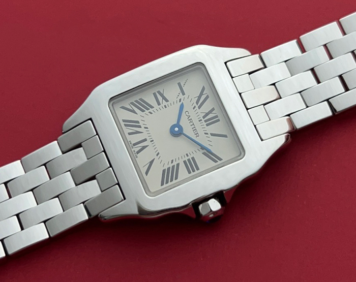 Ladies Cartier Santos Demoiselle Ref. W25064Z5